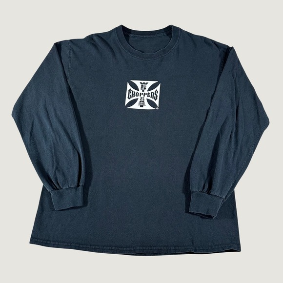 West Coast Choppers Other - Vintage 90s West Coast Choppers Long Sleeve T-Shirt M Jesse Black Faded Cross